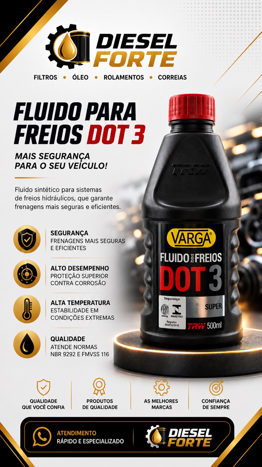 Fluido para freios — 500 ml